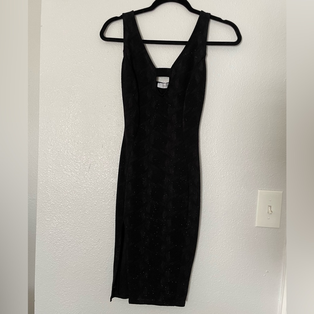 Xtra Small Black Shimmer Mini Dress.